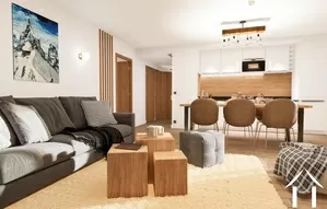 Mooi appartement met 2 slaapkamers op de bovenste verdieping van een nieuwe residentie chamonix-mont-blanc Ref # C4915 - B405 